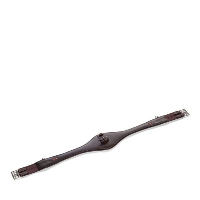 Popręg skórzany z małym fartuchem Equipe Candy GH02 anatomiczny skokowy ogólnoużytkowy jumping girth x-horse.com.jpg