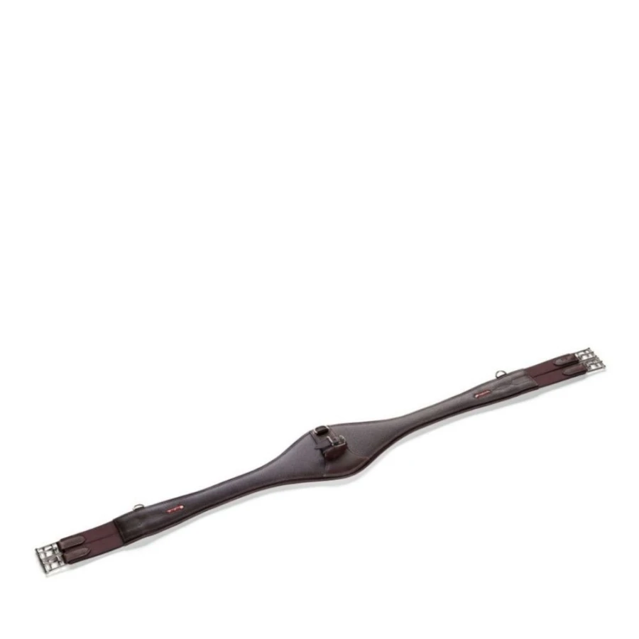Popręg skórzany z małym fartuchem Equipe Candy GH02 anatomiczny skokowy ogólnoużytkowy jumping girth x-horse.com.jpg